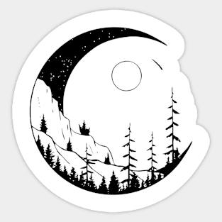 Mount nature Sticker